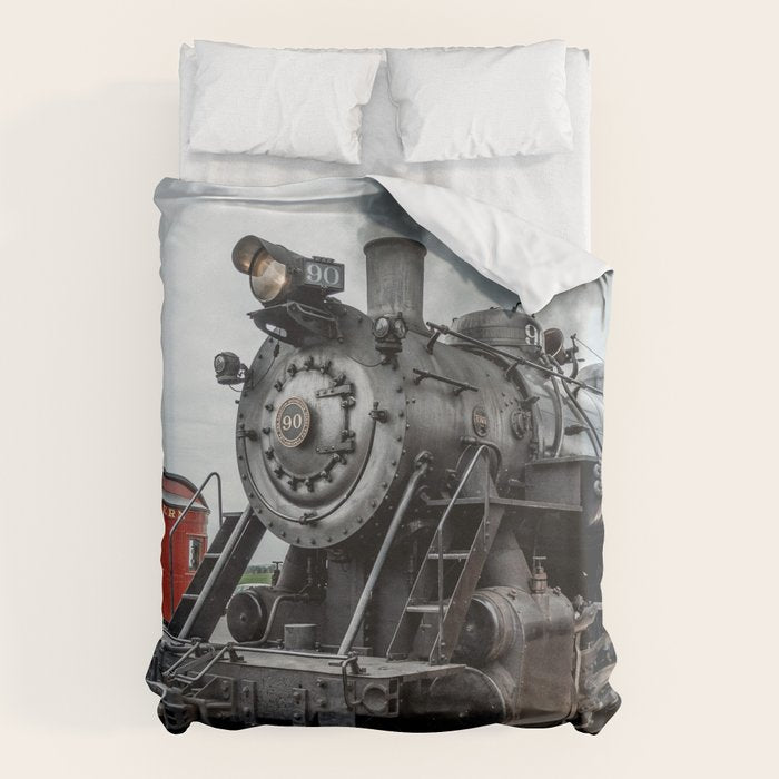 Strasburg Railroad Vintage Steam Locomotive Baldwin Train Engine Pennsylvania Duvet Cover Gallery Image 6