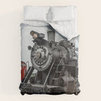 Strasburg Railroad Vintage Steam Locomotive Baldwin Train Engine Pennsylvania Duvet Cover Gallery Image 6