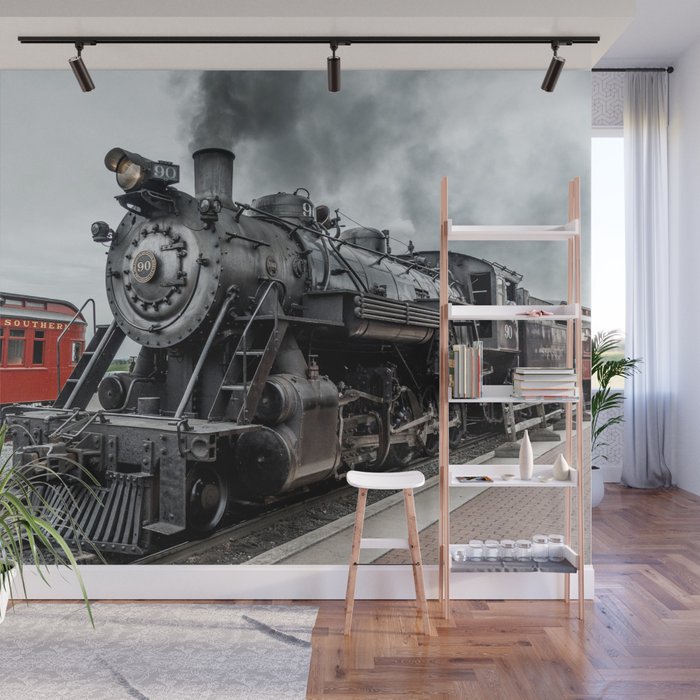 Strasburg Railroad Vintage Steam Locomotive Baldwin Train Engine Pennsylvania Wall Mural Gallery Image 1