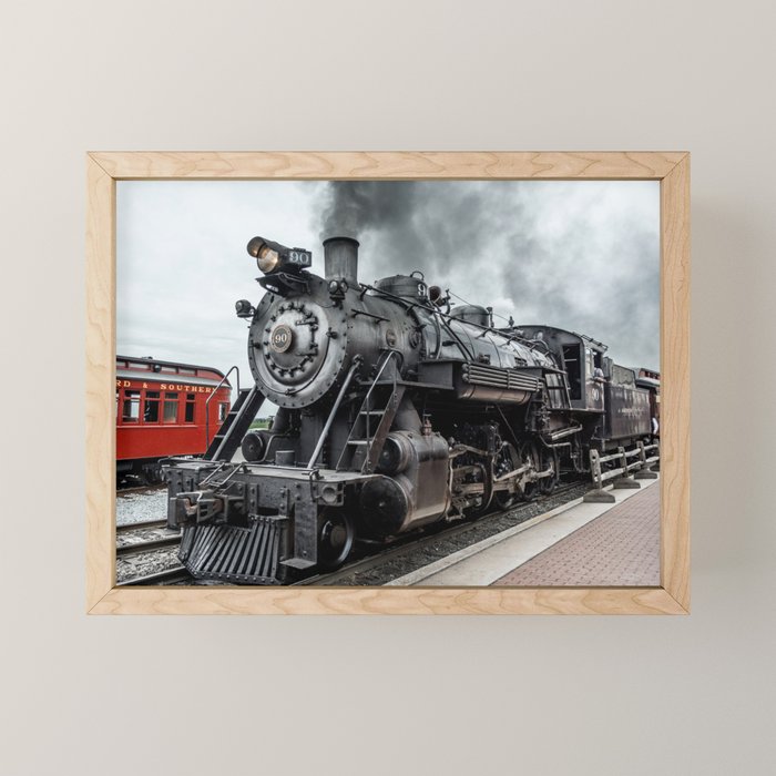 Strasburg Railroad Vintage Steam Locomotive Baldwin Train Engine Pennsylvania Mini Art Print Gallery Image 1
