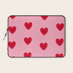 Red Hearts Laptop Sleeve Gallery Image 1