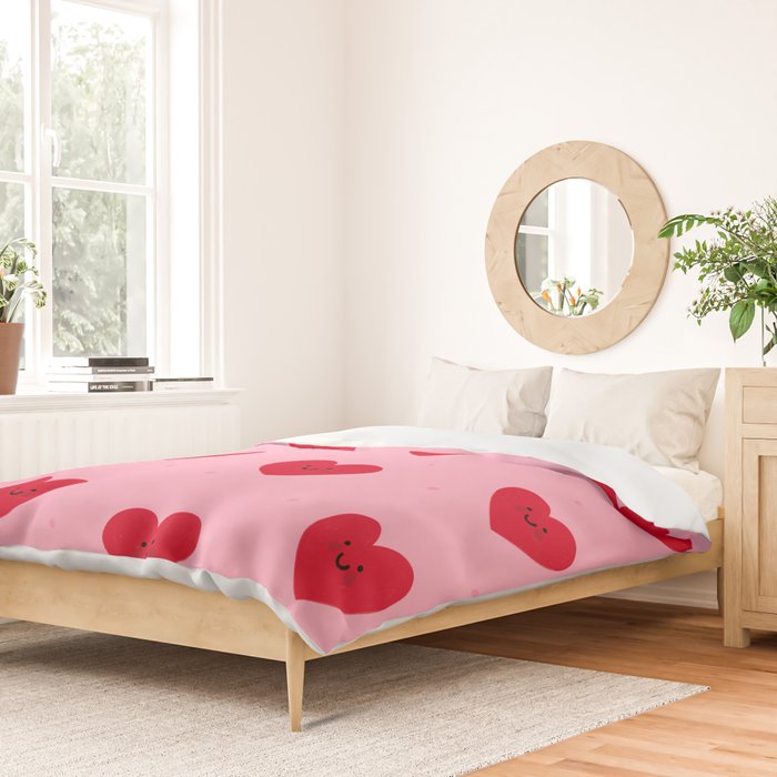 Red Hearts Duvet Cover Gallery Image 2