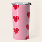 Red Hearts Travel Mug Gallery Image 2
