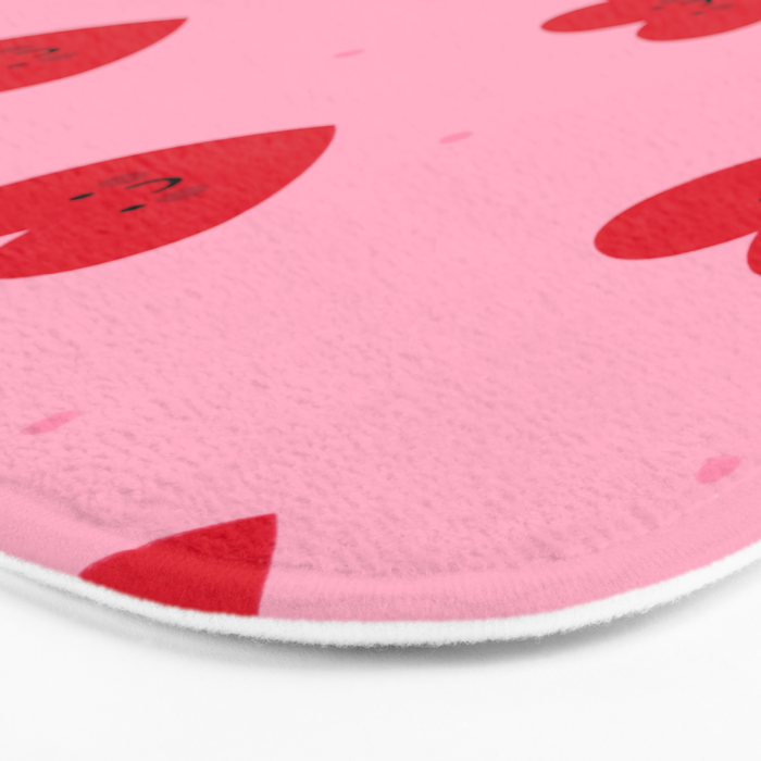 Red Hearts Bath Mat Gallery Image 3