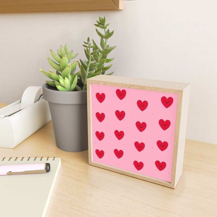 Red Hearts Mini Art Print Gallery Image 2