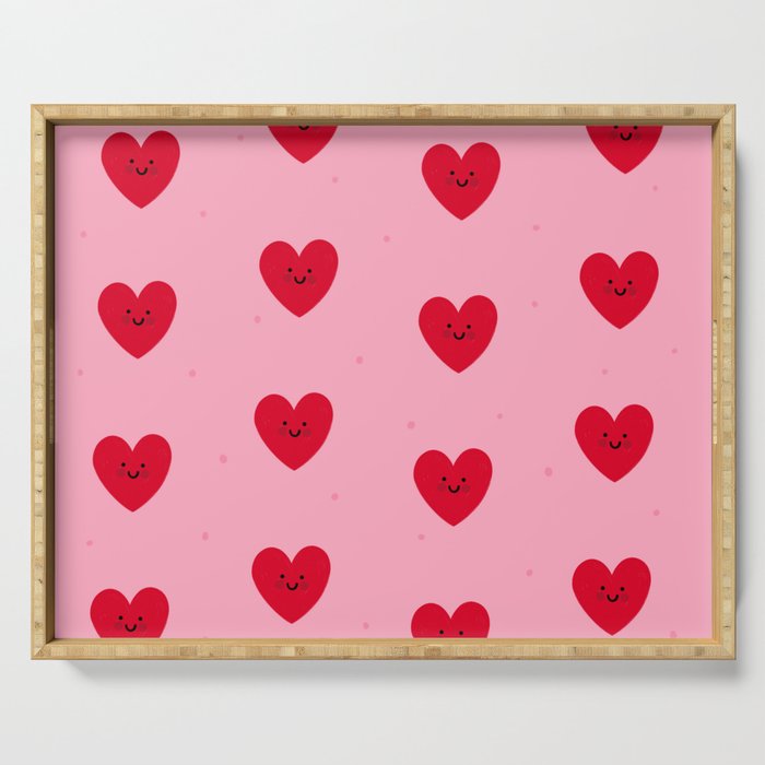 Red Hearts Serving Tray Gallery Image 1