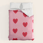 Red Hearts Duvet Cover Gallery Image 6