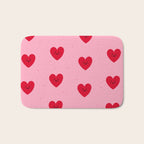 Red Hearts Bath Mat Gallery Image 1