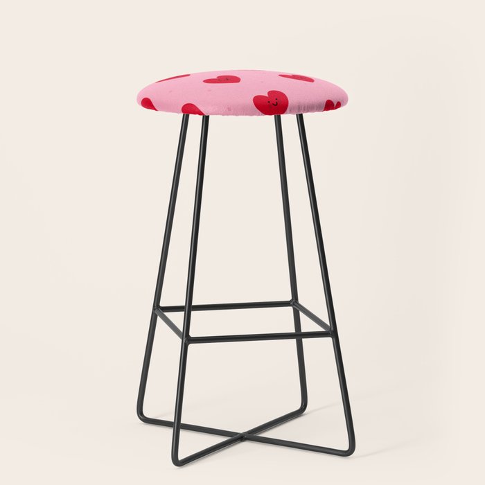 Red Hearts Stool Gallery Image 1