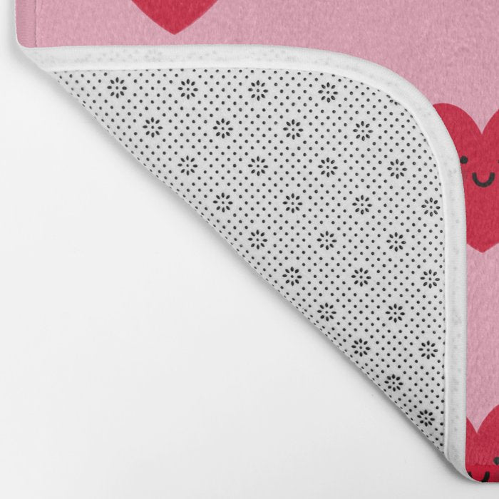 Red Hearts Bath Mat Gallery Image 2