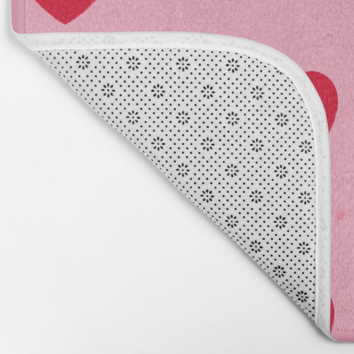 Red Hearts Bath Mat Gallery Image 2