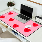 Red Hearts Desk Mat Gallery Image 2