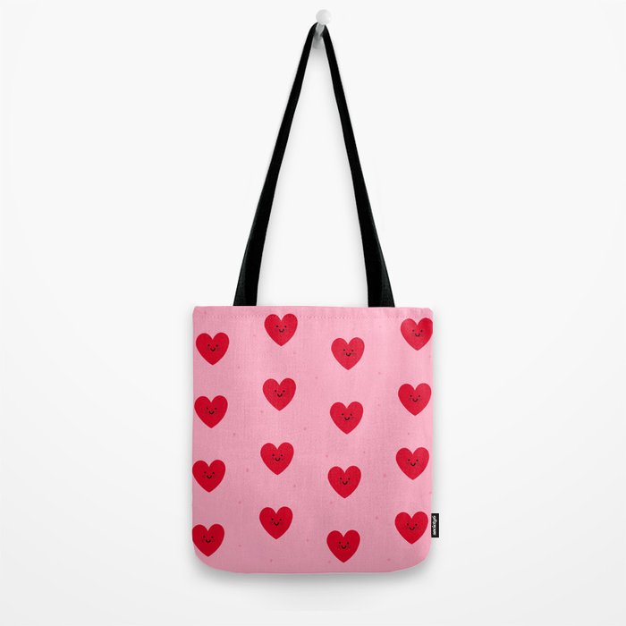Red Hearts Tote Bag Gallery Image 2