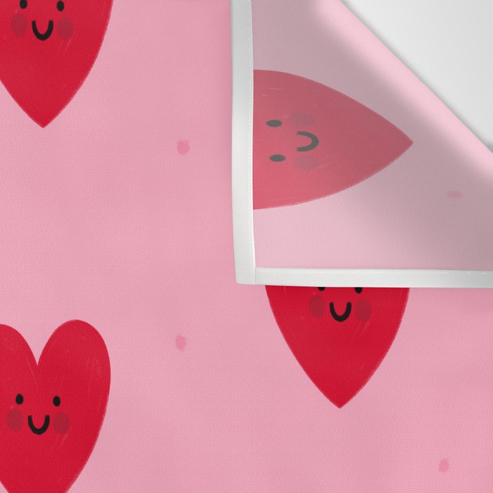 Red Hearts Wall Tapestry Gallery Image 3