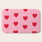Red Hearts Bath Mat Gallery Image 2