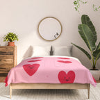 Red Hearts Comforter Gallery Image 3