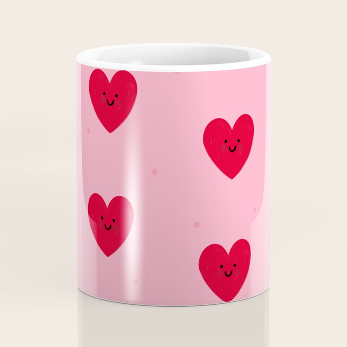 Red Hearts Coffee Mug Gallery Image 4