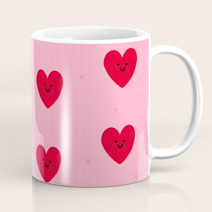 Red Hearts Coffee Mug Gallery Image 1