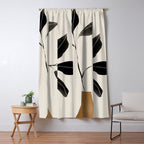 minimal plant 6 Window Curtain Gallery Image 5
