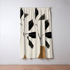 minimal plant 6 Window Curtain Gallery Image 3