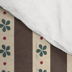 Brown Stripes And Flowers Comforter Gallery Image 4
