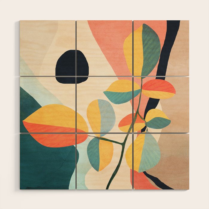 Colorful Branching Out 25 Wood Wall Art Gallery Image 1