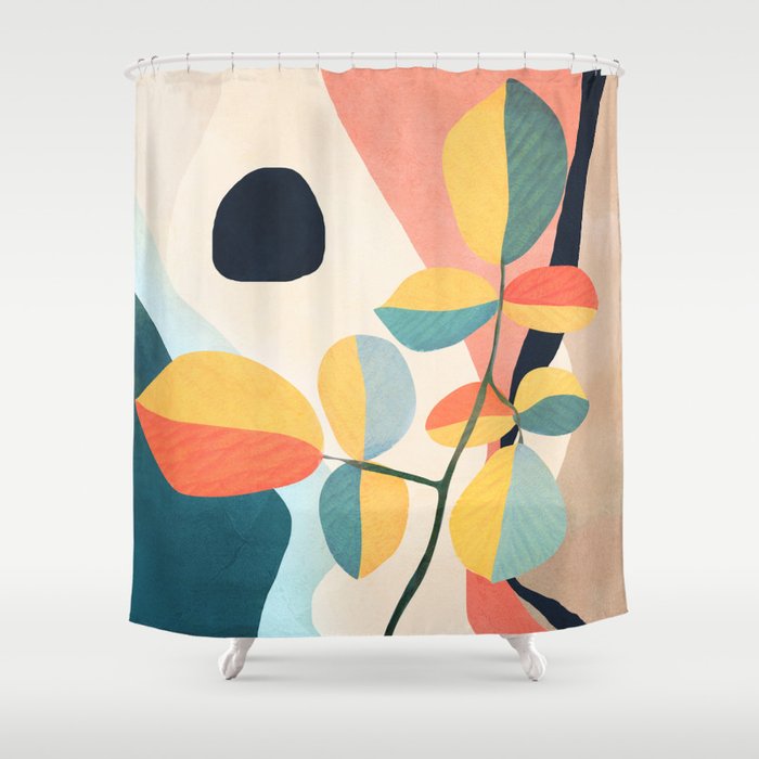 Colorful Branching Out 25 Shower Curtain Gallery Image 1