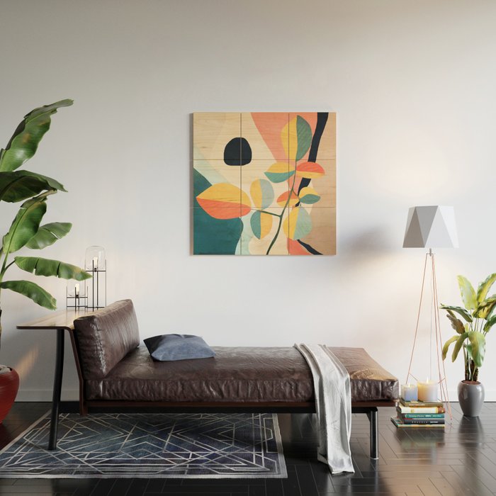 Colorful Branching Out 25 Wood Wall Art Gallery Image 2