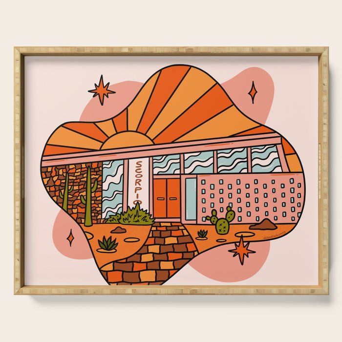 Scorpio Mid Century House Serving Tray Gallery Image 1