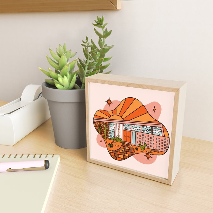 Scorpio Mid Century House Mini Art Print Gallery Image 2