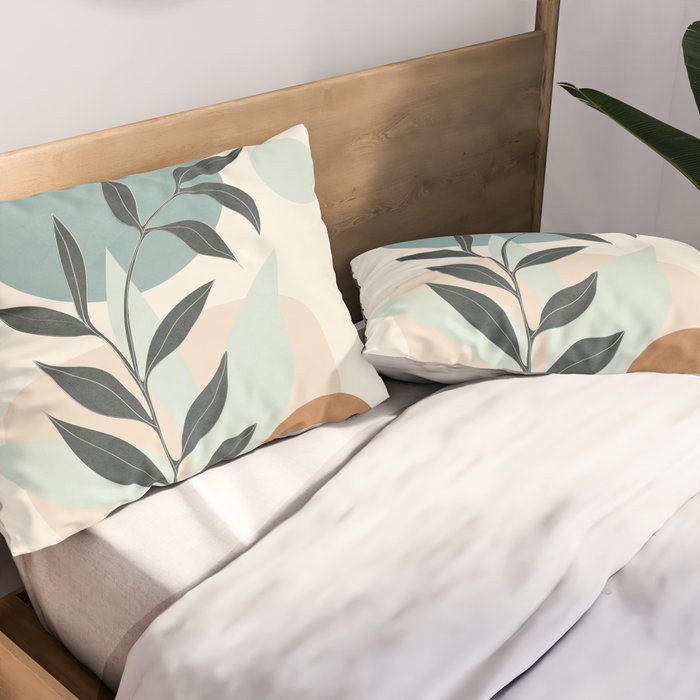 Azzurro Shapes No 53 Pillow Sham Gallery Image 2