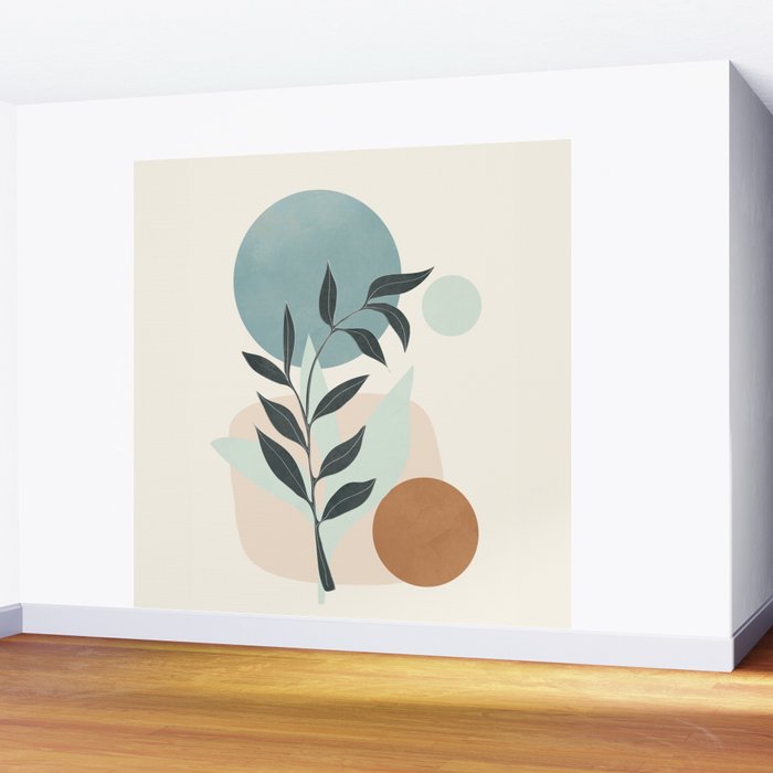 Azzurro Shapes No 53 Wall Mural Gallery Image 2