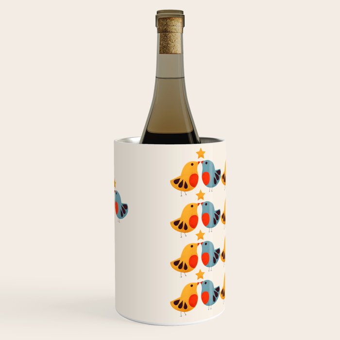 Festive Birds and Star Wine Chiller Gallery Image 2