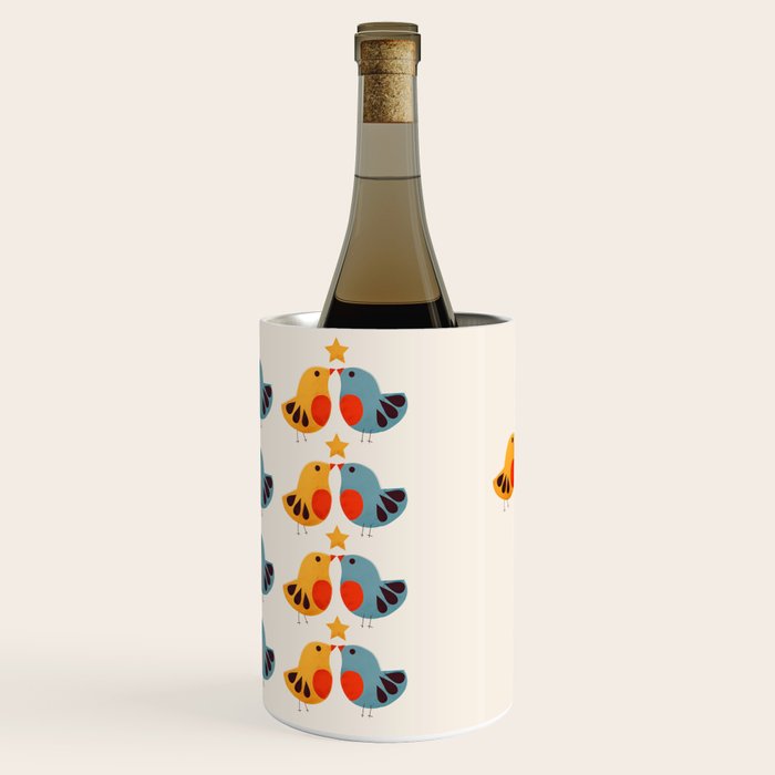 Festive Birds and Star Wine Chiller Gallery Image 3