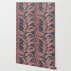 Magic Jungle Vine - midnight & peach Wallpaper Gallery Image 2