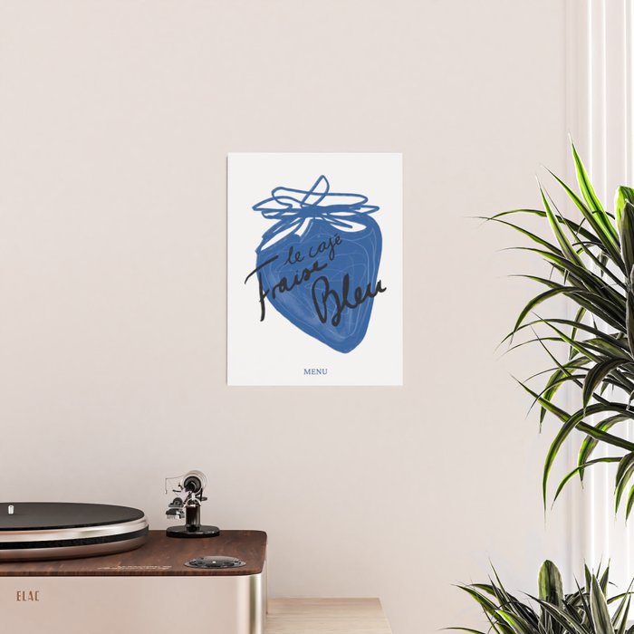 Café Fraise Bleu Poster Gallery Image 2