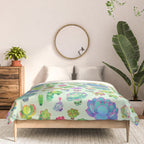 Baby succulent 2 - green Comforter Gallery Image 3