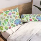 Baby succulent 2 - green Pillow Sham Gallery Image 2