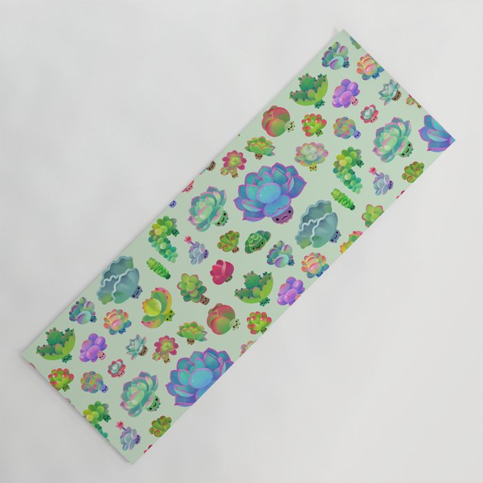 Baby succulent 2 - green Yoga Mat Gallery Image 1