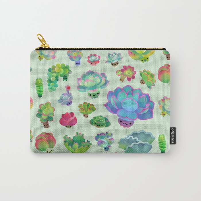 Baby succulent 2 - green Carry All Pouch Gallery Image 1