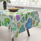 Baby succulent 2 - green Tablecloth Gallery Image 3