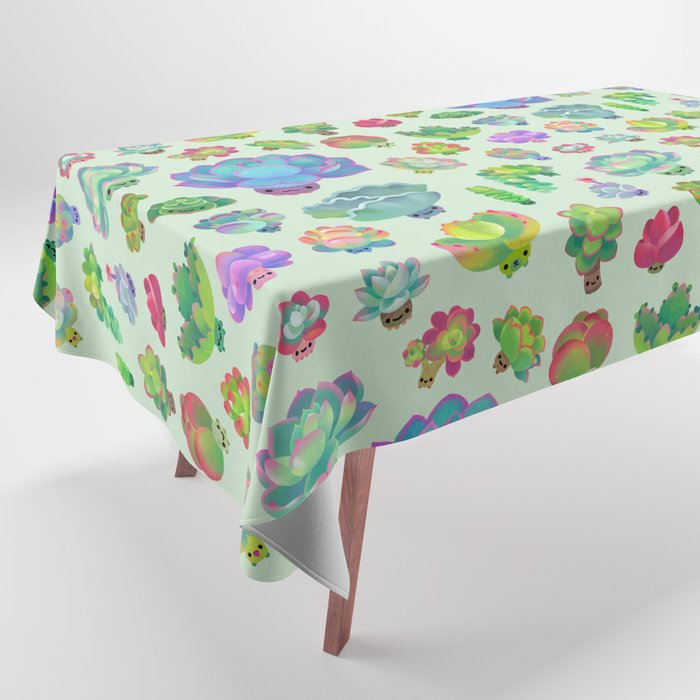 Baby succulent 2 - green Tablecloth Gallery Image 1