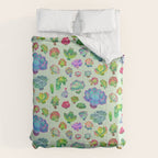 Baby succulent 2 - green Comforter Gallery Image 6
