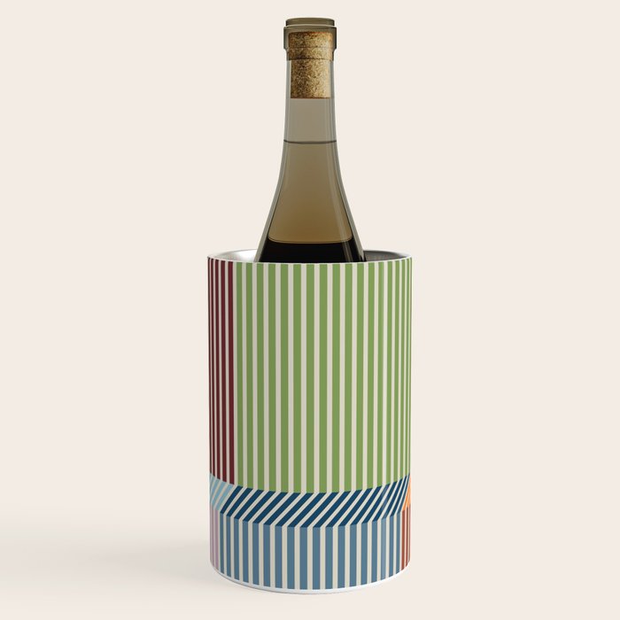 Linear Bauhaus Pattern 1 Wine Chiller Gallery Image 2