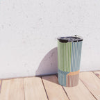 Linear Bauhaus Pattern 1 Travel Mug Gallery Image 4