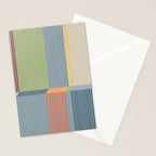 Linear Bauhaus Pattern 1 Stationery Card Gallery Image 2