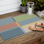 Linear Bauhaus Pattern 1 Outdoor Rug Gallery Image 2
