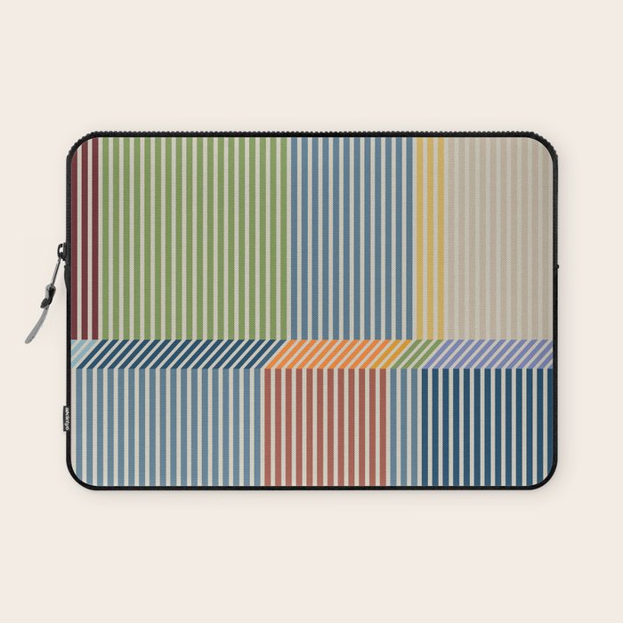 Linear Bauhaus Pattern 1 Laptop Sleeve Gallery Image 1