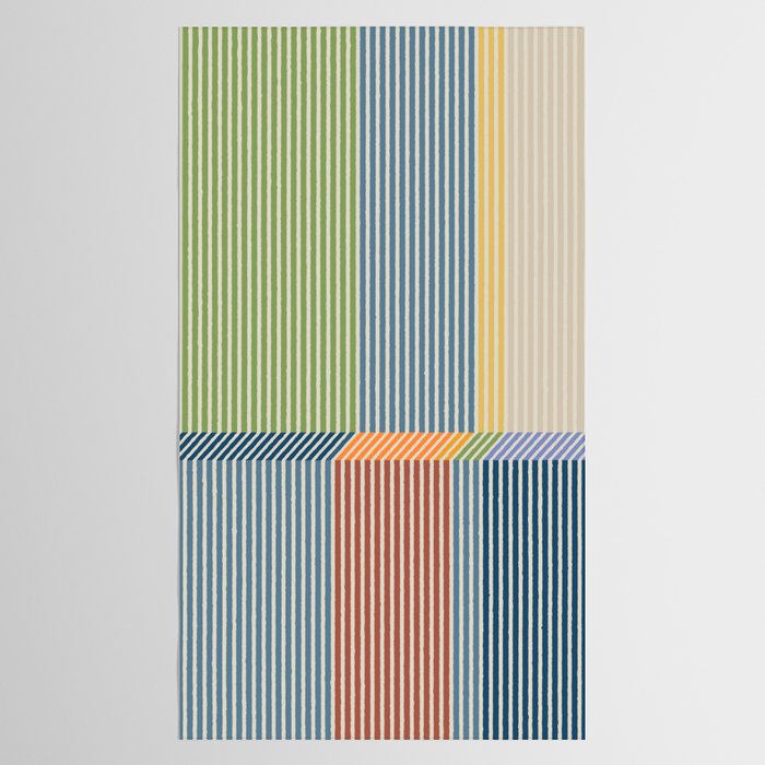 Linear Bauhaus Pattern 1 Tablecloth Gallery Image 2