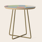 Linear Bauhaus Pattern 1 Side Table Gallery Image 1